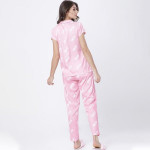 Women Pink & White Printed Night suit