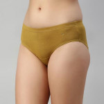 Women Pack of 3 Assorted Mid Waist Full Coverage Cotton Antimicrobial Briefs